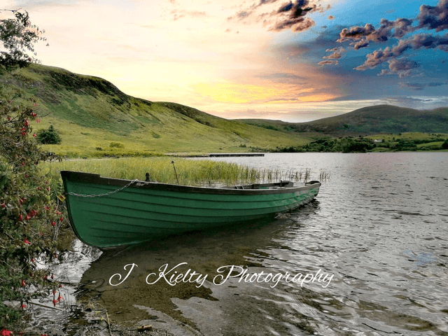 Sunset at Lough Talt, County Sligo. 